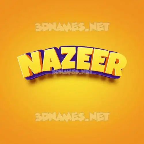 nazeer in Orange Toon style - 3D name wallpaper nazeer in Orange Toon style - 3D name wallpaper