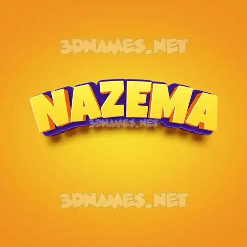 nazema in Orange Toon style - 3D name wallpaper nazema in Orange Toon style - 3D name wallpaper