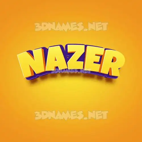 nazer in Orange Toon style - 3D name wallpaper nazer in Orange Toon style - 3D name wallpaper