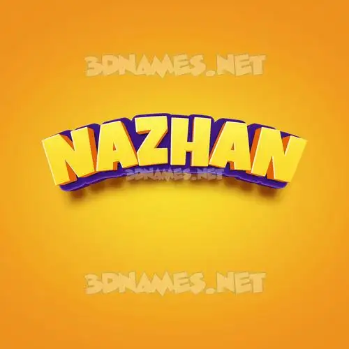 nazhan in Orange Toon style - 3D name wallpaper nazhan in Orange Toon style - 3D name wallpaper