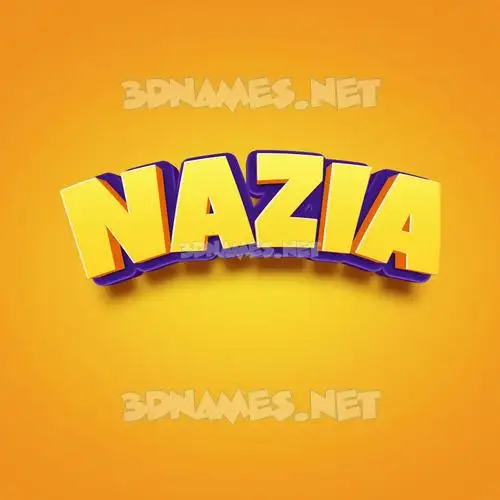nazia in Orange Toon style - 3D name wallpaper nazia in Orange Toon style - 3D name wallpaper