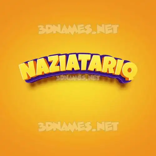 naziatariq in Orange Toon style - 3D name wallpaper naziatariq in Orange Toon style - 3D name wallpaper