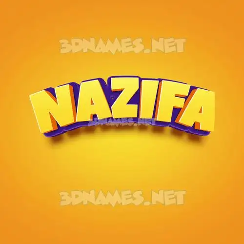 nazifa in Orange Toon style - 3D name wallpaper nazifa in Orange Toon style - 3D name wallpaper