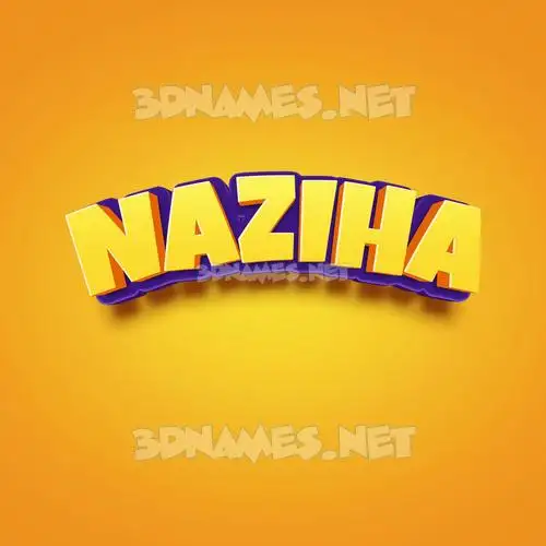 naziha in Orange Toon style - 3D name wallpaper naziha in Orange Toon style - 3D name wallpaper
