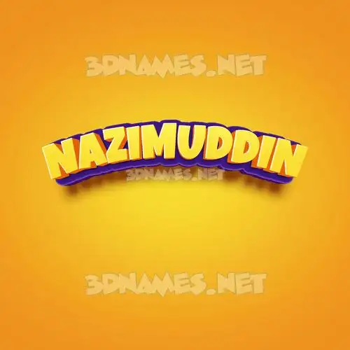 nazimuddin in Orange Toon style - 3D name wallpaper nazimuddin in Orange Toon style - 3D name wallpaper