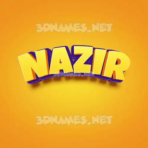 nazir in Orange Toon style - 3D name wallpaper nazir in Orange Toon style - 3D name wallpaper