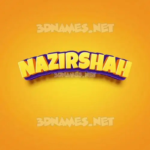 nazirshah in Orange Toon style - 3D name wallpaper nazirshah in Orange Toon style - 3D name wallpaper