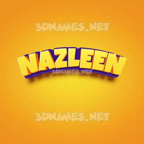 nazleen in Orange Toon style - 3D name wallpaper nazleen in Orange Toon style - 3D name wallpaper