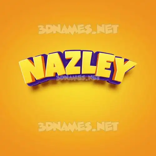 nazley in Orange Toon style - 3D name wallpaper nazley in Orange Toon style - 3D name wallpaper