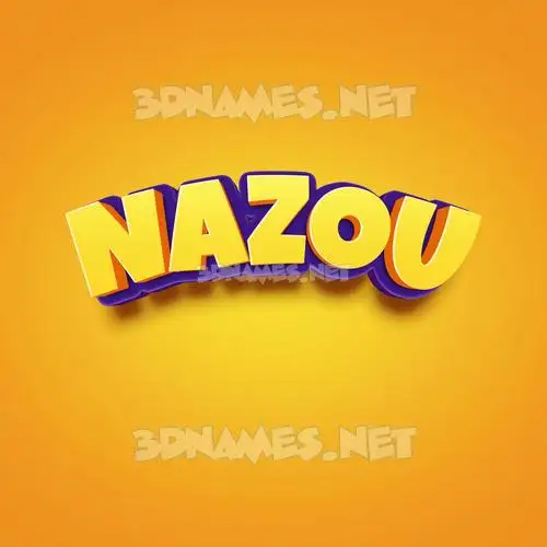 nazou in Orange Toon style - 3D name wallpaper nazou in Orange Toon style - 3D name wallpaper