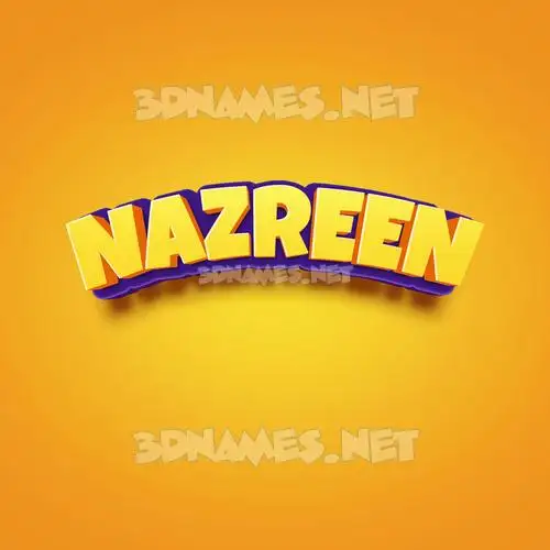 nazreen in Orange Toon style - 3D name wallpaper nazreen in Orange Toon style - 3D name wallpaper