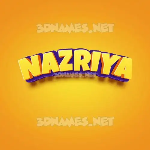 nazriya in Orange Toon style - 3D name wallpaper nazriya in Orange Toon style - 3D name wallpaper