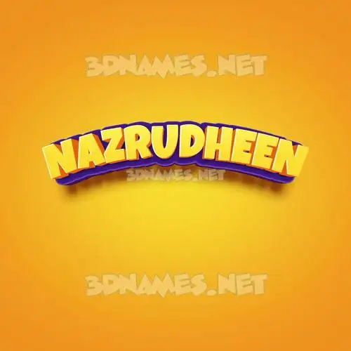 nazrudheen in Orange Toon style - 3D name wallpaper nazrudheen in Orange Toon style - 3D name wallpaper