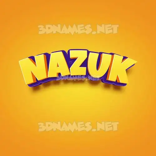 nazuk in Orange Toon style - 3D name wallpaper nazuk in Orange Toon style - 3D name wallpaper