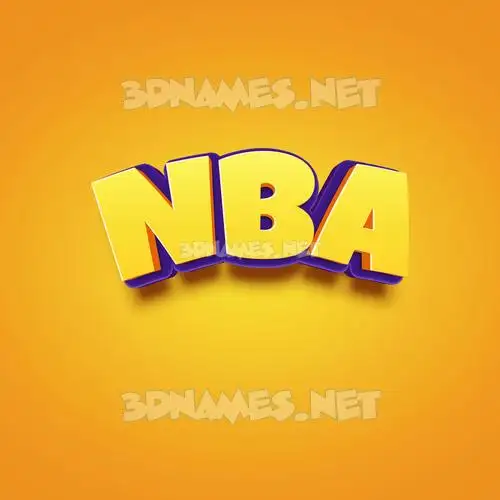 nba in Orange Toon style - 3D name wallpaper nba in Orange Toon style - 3D name wallpaper