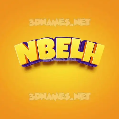 nbelh in Orange Toon style - 3D name wallpaper nbelh in Orange Toon style - 3D name wallpaper