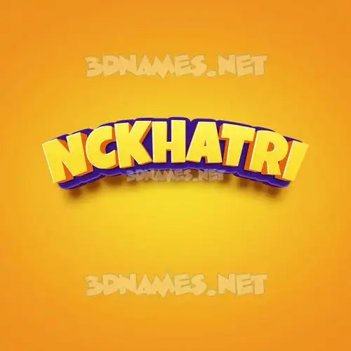 nckhatri in Orange Toon style - 3D name wallpaper nckhatri in Orange Toon style - 3D name wallpaper