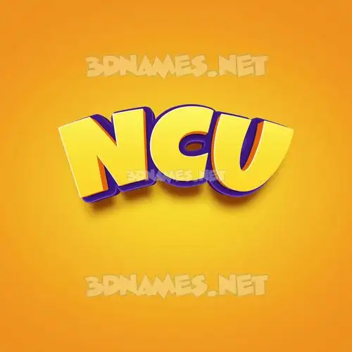 ncu in Orange Toon style - 3D name wallpaper ncu in Orange Toon style - 3D name wallpaper