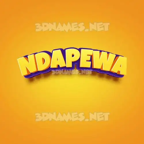 ndapewa in Orange Toon style - 3D name wallpaper ndapewa in Orange Toon style - 3D name wallpaper