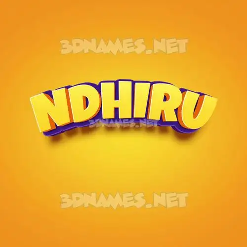 ndhiru in Orange Toon style - 3D name wallpaper ndhiru in Orange Toon style - 3D name wallpaper
