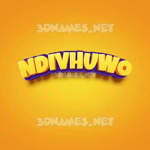 ndivhuwo in Orange Toon style - 3D name wallpaper ndivhuwo in Orange Toon style - 3D name wallpaper