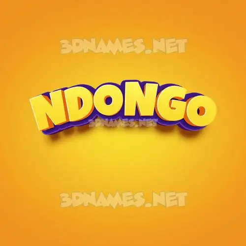 ndongo in Orange Toon style - 3D name wallpaper ndongo in Orange Toon style - 3D name wallpaper