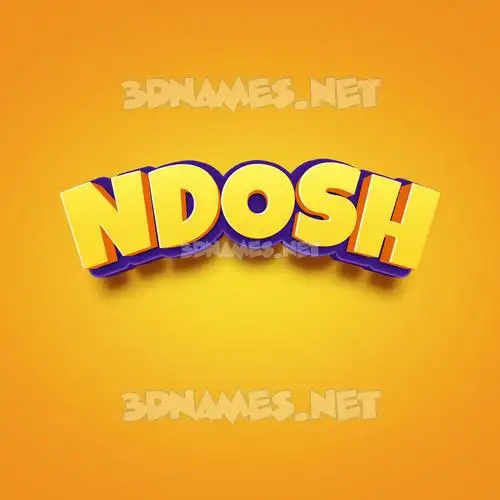 ndosh in Orange Toon style - 3D name wallpaper ndosh in Orange Toon style - 3D name wallpaper