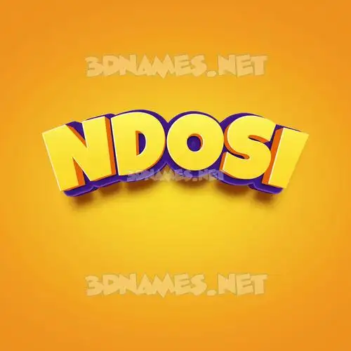 ndosi in Orange Toon style - 3D name wallpaper ndosi in Orange Toon style - 3D name wallpaper