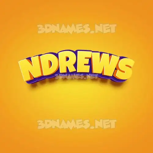 ndrews in Orange Toon style - 3D name wallpaper ndrews in Orange Toon style - 3D name wallpaper