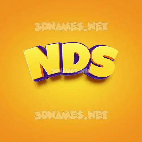 nds in Orange Toon style - 3D name wallpaper nds in Orange Toon style - 3D name wallpaper