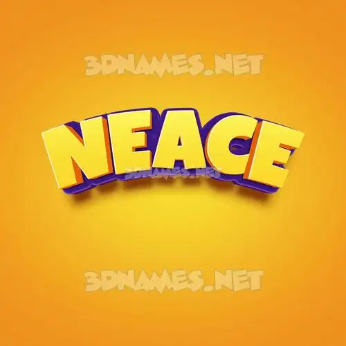 neace in Orange Toon style - 3D name wallpaper neace in Orange Toon style - 3D name wallpaper