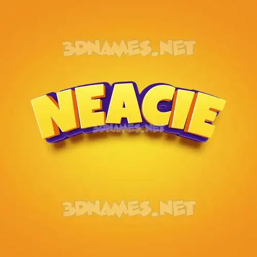 neacie in Orange Toon style - 3D name wallpaper neacie in Orange Toon style - 3D name wallpaper