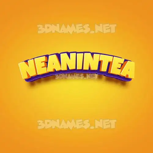 neanintea in Orange Toon style - 3D name wallpaper neanintea in Orange Toon style - 3D name wallpaper