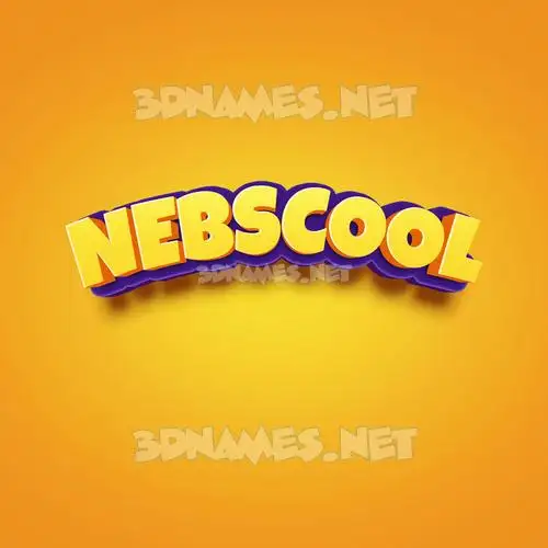 nebscool in Orange Toon style - 3D name wallpaper nebscool in Orange Toon style - 3D name wallpaper
