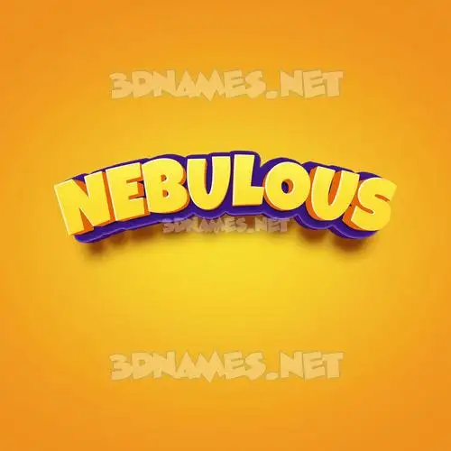 nebulous in Orange Toon style - 3D name wallpaper nebulous in Orange Toon style - 3D name wallpaper