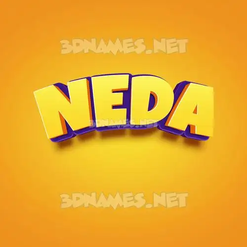 neda in Orange Toon style - 3D name wallpaper neda in Orange Toon style - 3D name wallpaper