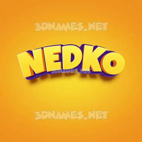 nedko in Orange Toon style - 3D name wallpaper nedko in Orange Toon style - 3D name wallpaper