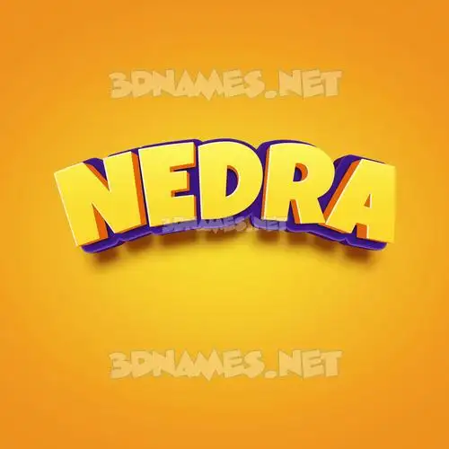 nedra in Orange Toon style - 3D name wallpaper nedra in Orange Toon style - 3D name wallpaper