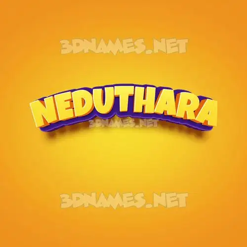 neduthara in Orange Toon style - 3D name wallpaper neduthara in Orange Toon style - 3D name wallpaper