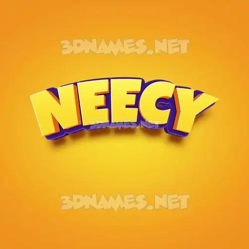 neecy in Orange Toon style - 3D name wallpaper neecy in Orange Toon style - 3D name wallpaper