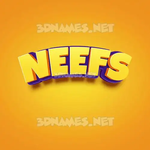 neefs in Orange Toon style - 3D name wallpaper neefs in Orange Toon style - 3D name wallpaper