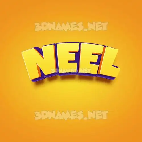 neel in Orange Toon style - 3D name wallpaper neel in Orange Toon style - 3D name wallpaper