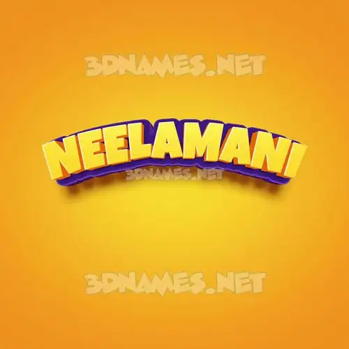 neelamani in Orange Toon style - 3D name wallpaper neelamani in Orange Toon style - 3D name wallpaper
