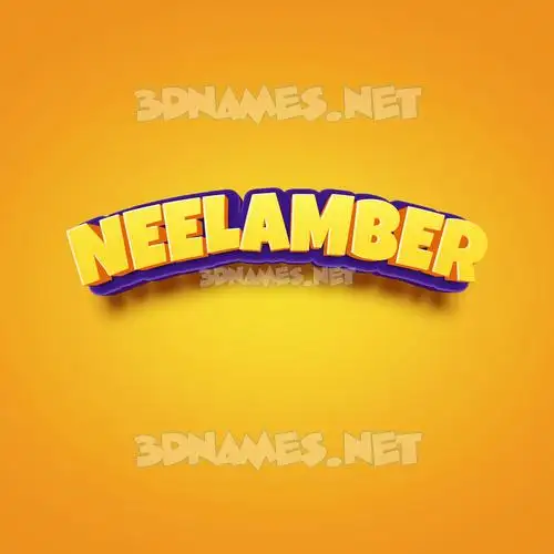 neelamber in Orange Toon style - 3D name wallpaper neelamber in Orange Toon style - 3D name wallpaper