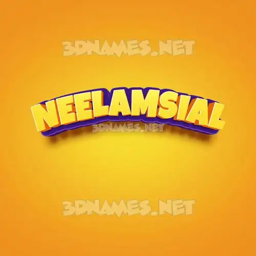neelamsial in Orange Toon style - 3D name wallpaper neelamsial in Orange Toon style - 3D name wallpaper