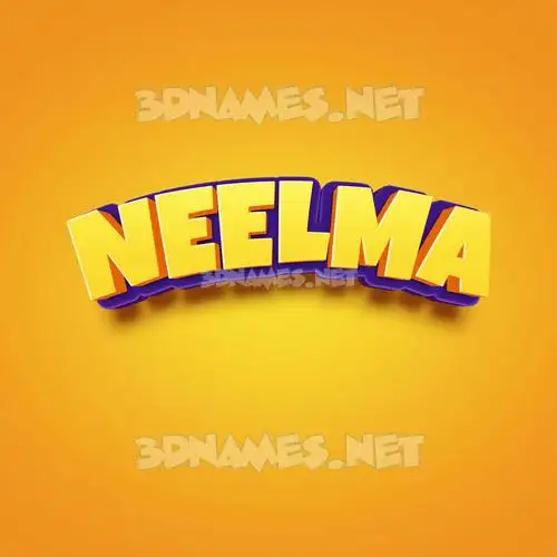 neelma in Orange Toon style - 3D name wallpaper neelma in Orange Toon style - 3D name wallpaper