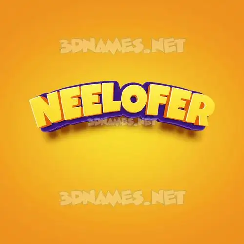 neelofer in Orange Toon style - 3D name wallpaper neelofer in Orange Toon style - 3D name wallpaper