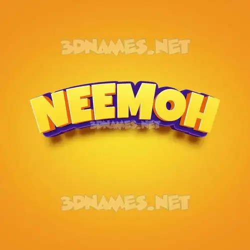 neemoh in Orange Toon style - 3D name wallpaper neemoh in Orange Toon style - 3D name wallpaper