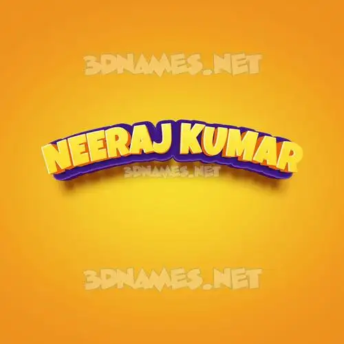 neeraj kumar in Orange Toon style - 3D name wallpaper neeraj kumar in Orange Toon style - 3D name wallpaper