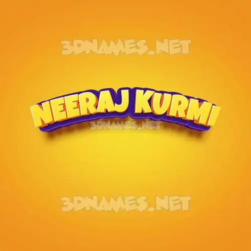 neeraj kurmi in Orange Toon style - 3D name wallpaper neeraj kurmi in Orange Toon style - 3D name wallpaper